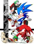  angry animal_ears armor artist_request blue_eyes full_body furry gloves highres knuckles_the_echidna male_focus nintendo open_mouth red_eyes sega shadow_the_hedgehog shoes simple_background sonic sonic_the_hedgehog super_smash_bros. super_smash_bros._ultimate tail white_background 