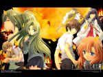  furude_rika higurashi_no_naku_koro_ni houjou_satoko houjou_satoshi houjou_yutori japanese_clothes maebara_keiichi miko moon red_moon ryuuguu_rena sonozaki_mion sonozaki_shion wallpaper 