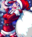  bad_id bag christmas faris_scherwiz final_fantasy final_fantasy_v lowres motsuni open_mouth reverse_trap solo thighhighs wink zettai_ryouiki 