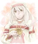  1girl alice_(tales) blonde_hair commentary_request dress gloves hat highres jewelry medium_hair rapier ring smile solo sword tales_of_(series) tales_of_symphonia tales_of_symphonia_knight_of_ratatosk veil weapon yellow_eyes 