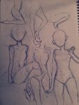  1girl absurdres alyssa_hoffee commentary english_commentary highres original photo pointing pointing_up sitting sketch standing waving 