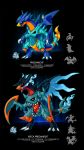  charizard creatures_(company) darksilvania fusion game_freak garchomp gen_1_pokemon gen_2_pokemon gen_4_pokemon highres mega_evolution nintendo pokemon tyranitar wings 