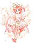  blue_eyes flower freckles niji nijimasu princess_tutu red_hair redhead smile tutu veil wings 