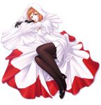  final_fantasy final_fantasy_iii gloves high_heels lips lying mr.romance orange_hair pantyhose refia robe shoes solo source_request white_mage 