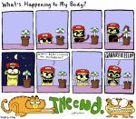  comic garfield garfield_(character) humor mario mushroom 