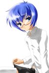  blue_hair glasses naruse skirt tabitha thigh-highs thighhighs zero_no_tsukaima zettai_ryouiki 