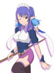  blue_hair breasts judith large_breasts maid miniskirt pixiv_thumbnail pointy_ears short_skirt sippori skirt smile tales_of_(series) tales_of_vesperia thigh-highs thighhighs wink 