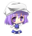  chibi hat letty_whiterock lowres purple_hair short_hair subachi touhou 