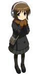  coat cold earmuffs gloves highres mary_janes mittens pantyhose shoes 