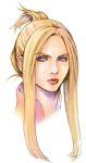  1girl blonde_hair blue_eyes closed_mouth eyelashes face female final_fantasy final_fantasy_viii highres lips looking_at_viewer nomura_tetsuya official_art quistis_trepe solo 