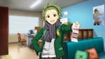  black_eyes green_hair idolmaster idolmaster_side-m idolmaster_side-m_live_on_stage jacket mitarai_shouta short_hair smile 