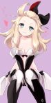  1girl between_legs bikini_top black_footwear black_gloves blonde_hair blue_eyes boots bravely_default:_flying_fairy bravely_default_(series) breasts cleavage edea_lee elbow_gloves gloves hand_between_legs knee_boots long_hair mirakururu ribbon sitting small_breasts smile solo thigh-highs v_arms white_bikini_top white_legwear 