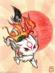  amaterasu chibi chibiterasu okami solo sun wolf 