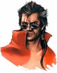  final_fantasy final_fantasy_x nomura_tetsuya official_art scar solo sunglasses 