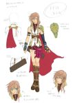  final_fantasy_xiii lightning_(ff13) lightning_farron siratama_anmitsu solo 