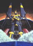  crossed_arms gunbuster gunbuster_(robot) highres mecha oldschool smoke taganer top_wo_nerae! 