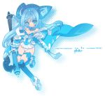  blade_(artist) blade_(lovewn) blue blue_eyes blue_hair detached_sleeves gloves highres long_hair pixiv pixiv-tan stylus thigh-highs thighhighs weapon 