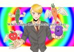  1boy carrot daigaku_nyuushi_center_shiken english_text food fruit grapes highres idolmaster idolmaster_side-m male_focus 