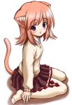  cat_ears kaishinshi school_uniform tail thighhighs 