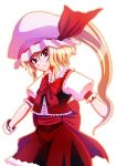  byakuya byakuya_(shallwefly) fang flandre_scarlet hat ponytail ribbon ribbons touhou 