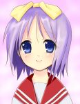  hiiragi_tsukasa koomo_(pixiv148008) koumo lucky_star purple_hair short_hair 