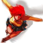  air_master armpits highres red_hair redhead short_hair sketch skirt tamachi_kuwa 