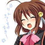  hair_ornament little_busters! little_busters!! long_hair masayu natsume_rin ponytail translated 