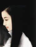  chen_shu_fen highres long_hair realistic smile sweater turtleneck 