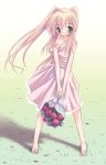  barefoot blush dress flower shiragi strap_slip twintails 