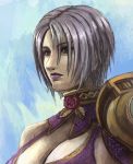  green_eyes hamoto isabella_valentine namco short_hair soul_calibur soulcalibur white_hair 