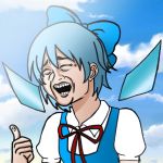  cirno game smile touhou yao_ming 