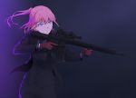  ar-15 assault_rifle black_suit formal girls_frontline gun highres reiji-rj rifle st_ar-15_(girls_frontline) suit tagme trigger_discipline weapon 