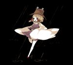  frog hat moriya_suwako ribbon ribbons shikimi_(yurakuru) short_hair thigh-highs thighhighs touhou yurakuru_pixiv81607 