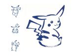  artist_request highres monochrome no_humans pikachu pokemon pokemon_(creature) simple_background white_background 