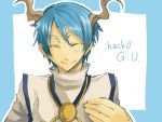  .hack// .hack//g.u. blue_hair hack horns zelkova 