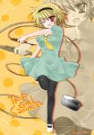  dress fang hairband higurashi_no_naku_koro_ni houjou_satoko pantyhose red_eyes rope sailor_dress short_hair wink 