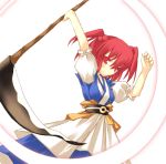  plastic_eraser red_eyes red_hair redhead scythe short_hair touhou twintails 