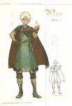  1boy boey_(fire_emblem) boots brown_eyes cape character_name circlet dark_skin dark_skinned_male fire fire_emblem fire_emblem_echoes:_mou_hitori_no_eiyuuou flame full_body gloves hidari_(left_side) highres looking_at_viewer magic nintendo non-web_source official_art scan sketch smile solo teeth white_hair 