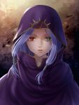  1girl blue_hair braid cloak fire_emblem fire_emblem:_fuuin_no_tsurugi green_eyes hanasaki_komugi heterochromia hood hood_down idoun looking_at_viewer nintendo portrait red_eyes solo 