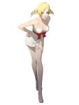  1girl atlus blonde_hair blue_eyes bow bra catherine catherine:_full_body catherine_(game) drill_hair eyeshadow full_body lace lace-trimmed_bra lace-trimmed_legwear lace-trimmed_panties leaning_forward looking_at_viewer makeup official_art panties red_bow simple_background soejima_shigenori solo thigh-highs twin_drills twintails underwear waist_bow white_background white_bra white_legwear white_panties 