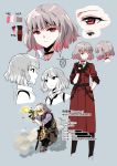  1girl chinese chinese_commentary choker colorized commentary_request earpiece fingerless_gloves firing gentiane_(girls_frontline) girls_frontline gloves goggles grey_hair gun handgun highlights highres holstered_weapon kriss_vector ling_(cg_sky) military military_uniform multicolored_hair pink_eyes pink_hair solo submachine_gun translation_request uniform weapon 