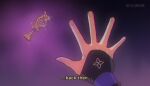  1990s_(style) 1boy artist_name cilorine fingernails genshin_impact highres pov pov_hands retro_artstyle scaramouche_(genshin_impact) subtitled 