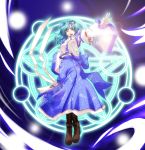 kochiya_sanae long_skirt magic_circle pentagram skirt takana_shinno touhou