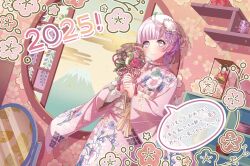 d4dj dress grey_eyes izumo_saki long_hair silver_hair smile