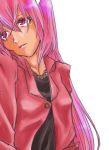  horns jacket kiyoshi-konoyoru lace long_hair lucy pink_eyes pink_hair 