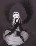  inemuri_uno red_eyes rozen_maiden suigintou white_hair wings 