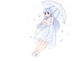  ice king_of_fighters kula_diamond long_hair red_eyes sandals smile snk umbrella 