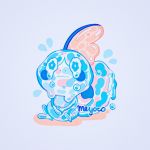  artist_name blue_background creatures_(company) game_freak gen_8_pokemon liquid looking_at_viewer meyoco nintendo no_humans pokemon pokemon_(creature) shadow simple_background sitting sobble tears transparent 