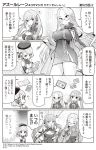  /\/\/\ 3girls 4koma :d :o azur_lane bangs beret blush book bow braid breasts cleavage closed_eyes closed_mouth comic commentary_request detached_sleeves dress essex_(azur_lane) eyebrows_visible_through_hair forehead glasses gloves greyscale hair_between_eyes hair_bow hat highres holding holding_book hori_(hori_no_su) iron_cross large_breasts long_hair long_sleeves medium_breasts monochrome multiple_girls nose_blush official_art open_mouth parted_bangs parted_lips profile round_eyewear shangri-la_(azur_lane) short_dress sleeveless sleeveless_dress smile striped striped_bow translation_request twintails very_long_hair z23_(azur_lane) 