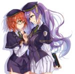  atlas_academy_uniform blush book fate/grand_order fate_(series) fujimaru_ritsuka_(female) sion_eltnam_atlasia yuemanhuaikong yuri 